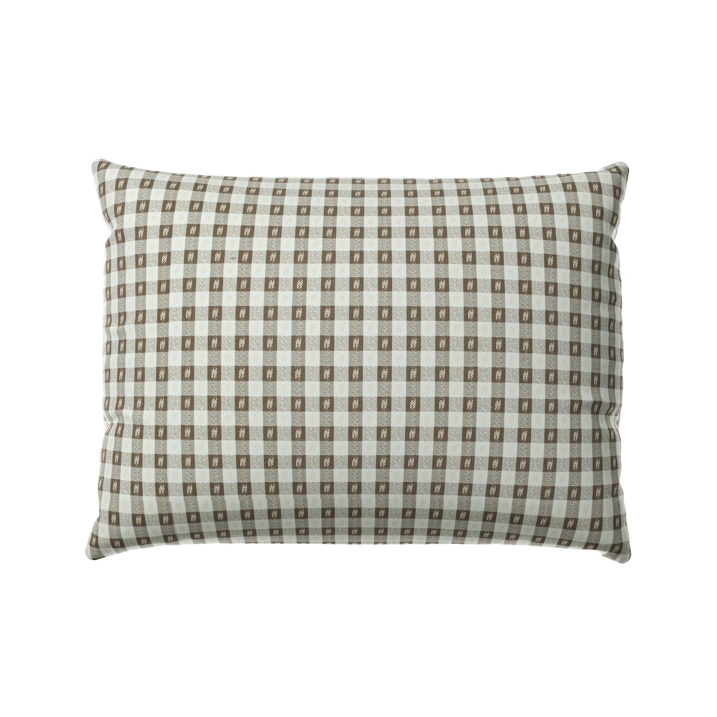 Boudoir Pillow in Luxe Gingham - Chocolate