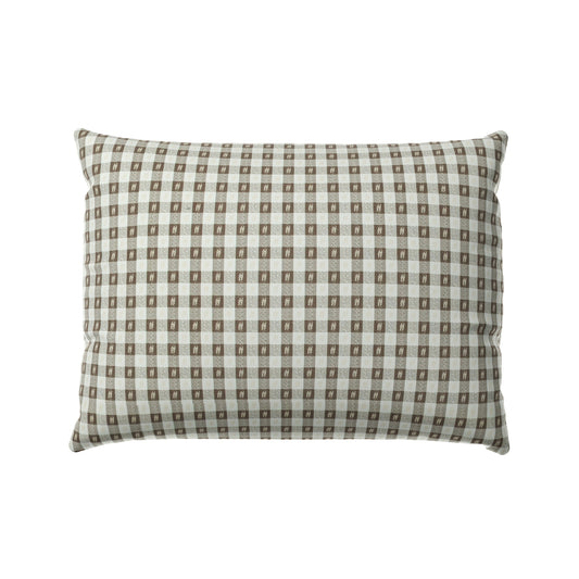 Boudoir Pillow in Luxe Gingham - Chocolate