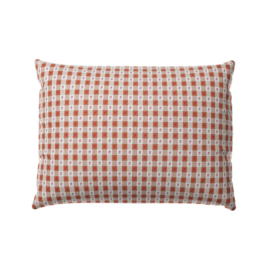 Boudoir Pillow in Luxe Gingham - Red