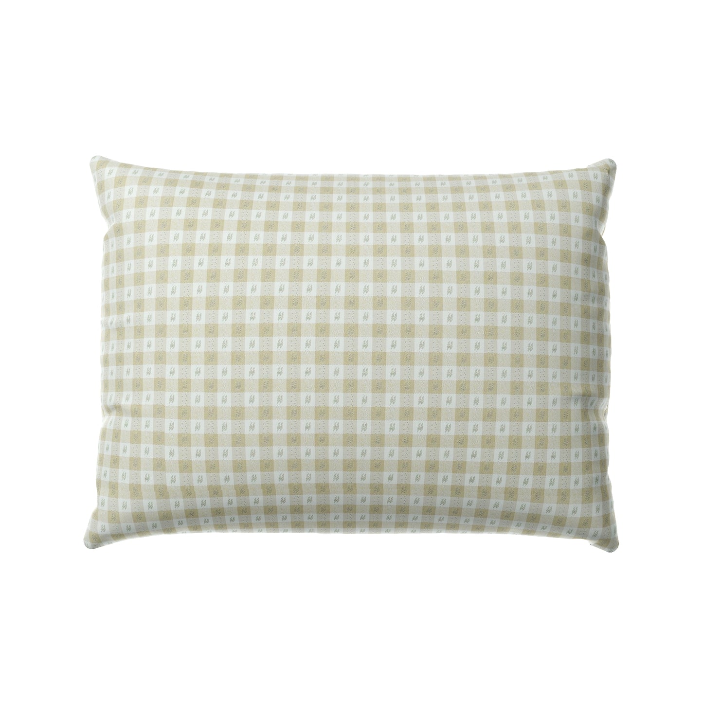 Boudoir Pillow in Luxe Gingham - Wheat