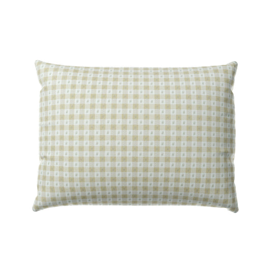 Boudoir Pillow in Luxe Gingham - Wheat