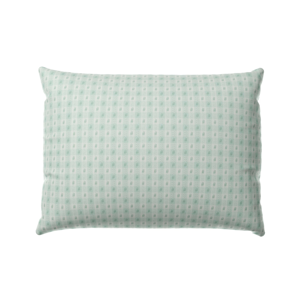 Boudoir Pillow in Luxe Gingham - Spa