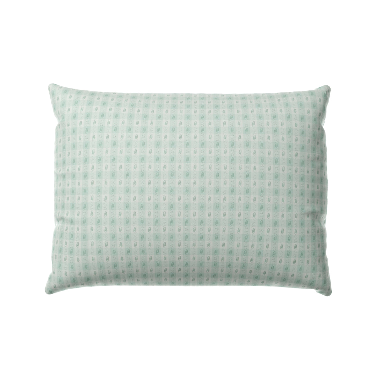 Boudoir Pillow in Luxe Gingham - Spa