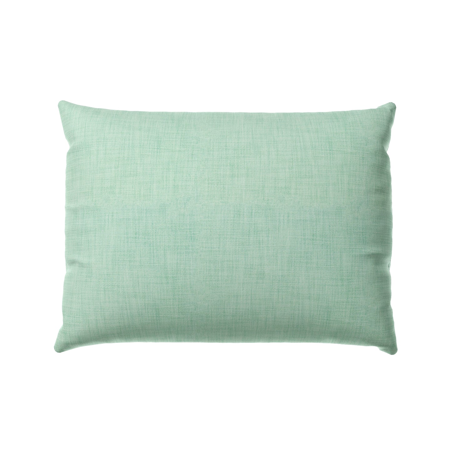 Boudoir Pillow in Woven Cotton - Aqua
