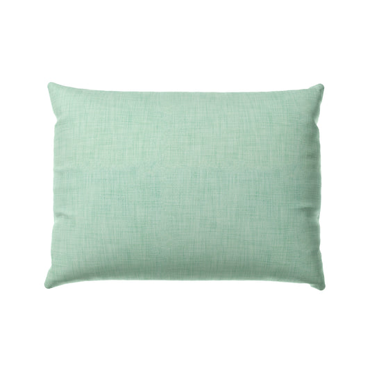 Boudoir Pillow in Woven Cotton - Aqua