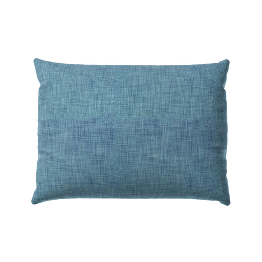 Boudoir Pillow in Woven Cotton - Deep Blue