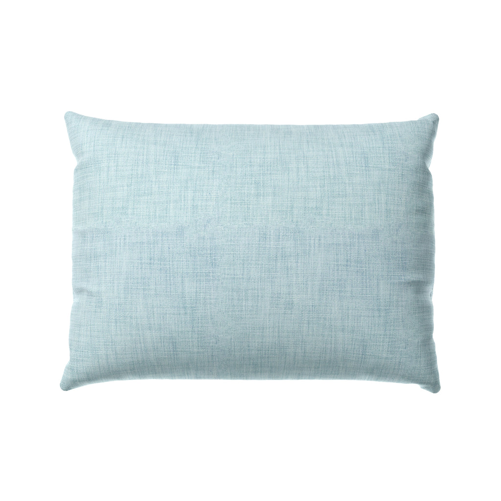 Boudoir Pillow in Woven Cotton - Sky Blue