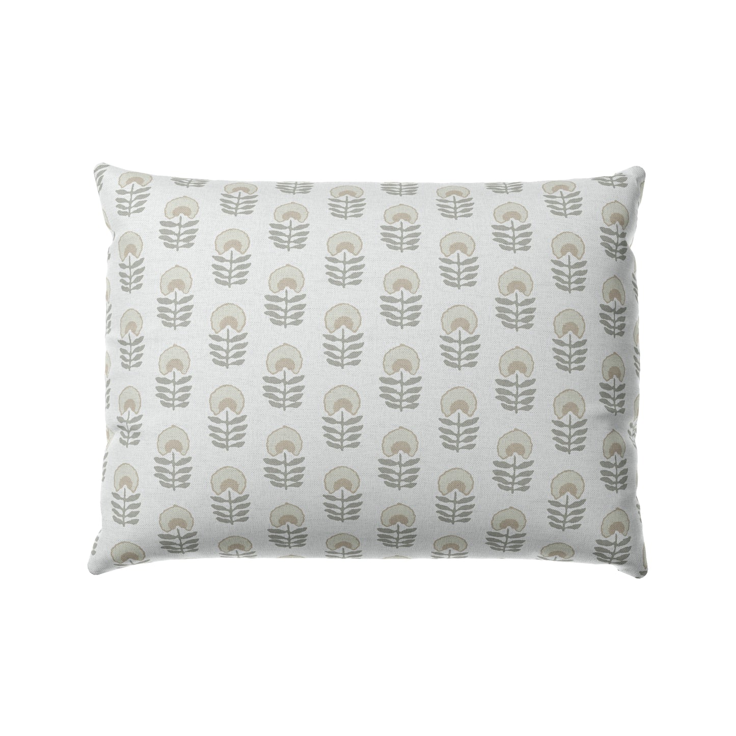 Boudoir Pillow in Mini Florals - Ivory