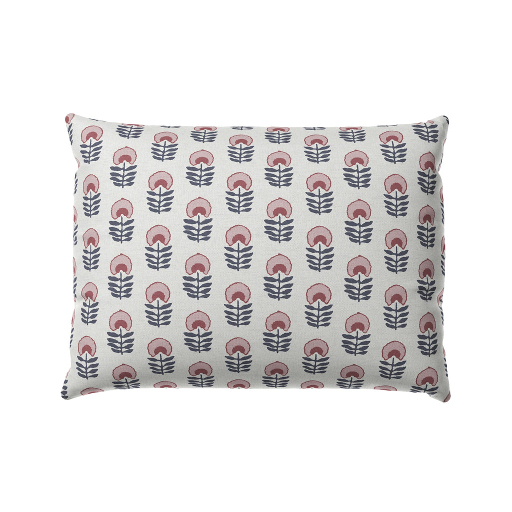 Boudoir Pillow in Mini Florals - Mulberry