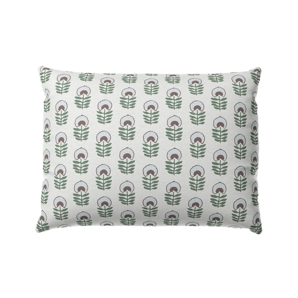 Boudoir Pillow in Mini Florals - Sky Garden