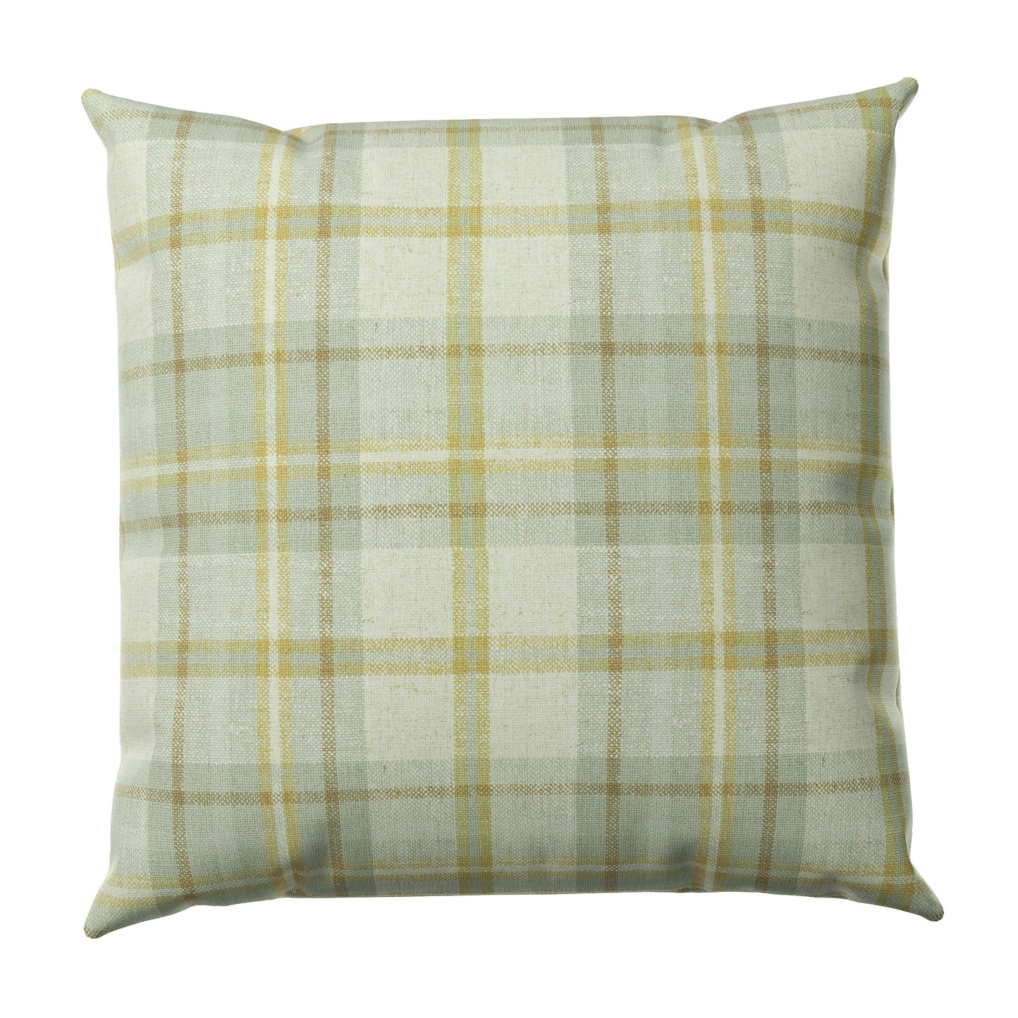 Throw Pillow in Summer Plaid - Stone