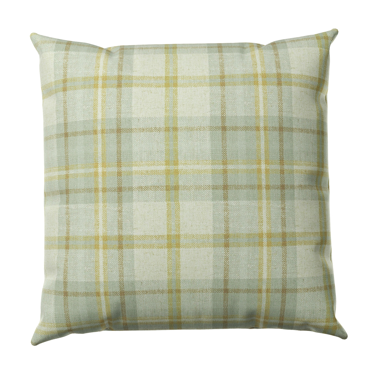 Throw Pillow in Summer Plaid - Stone