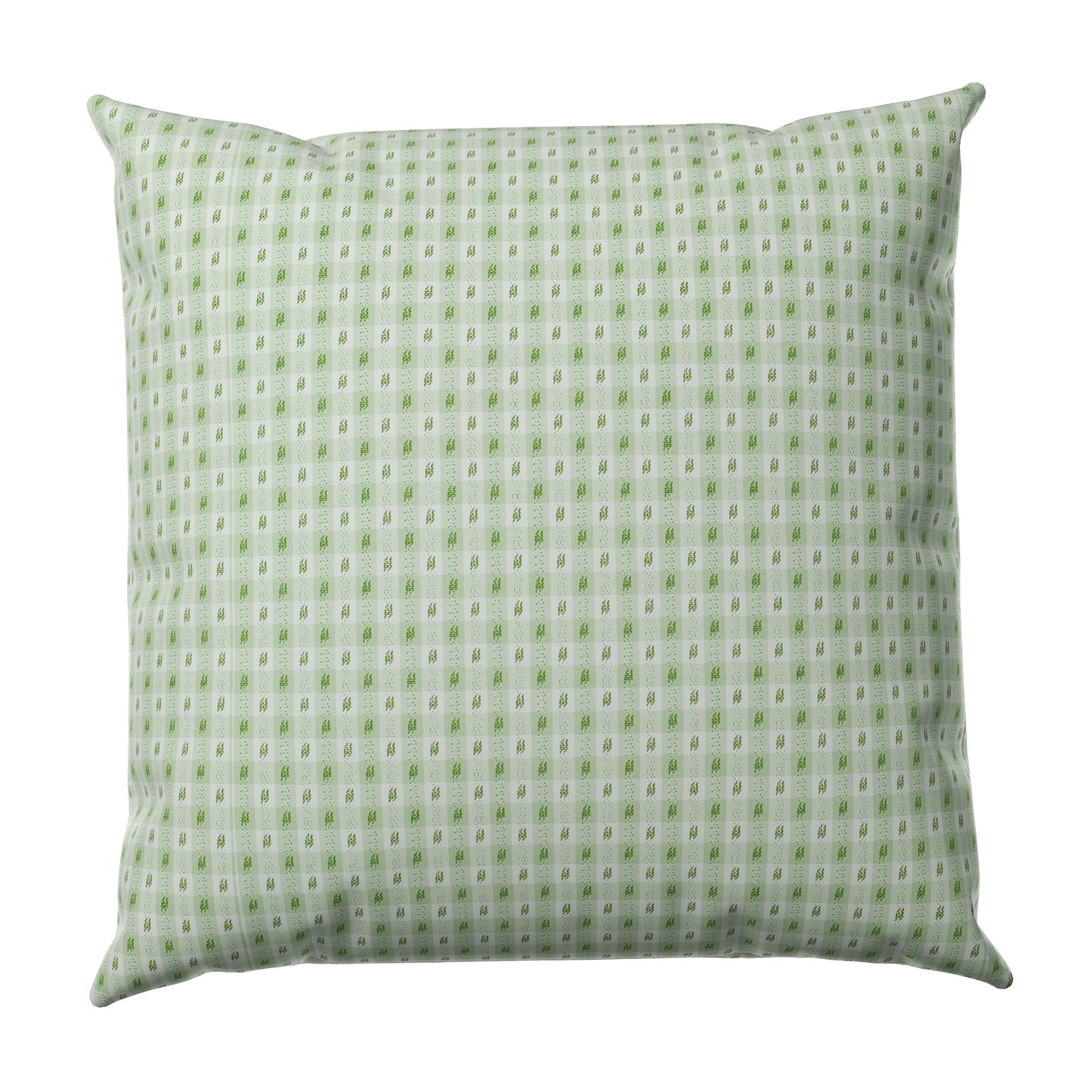 Euro Sham in Luxe Gingham - Celery