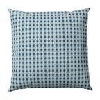 Throw Pillow in Luxe Gingham - Chambray