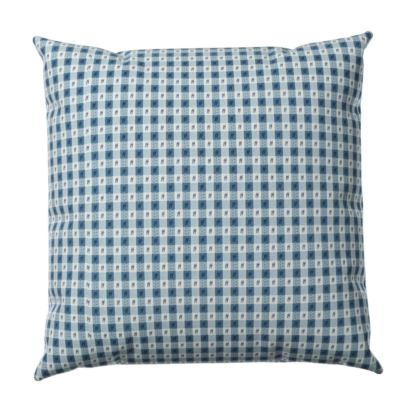 Throw Pillow in Luxe Gingham - Chambray