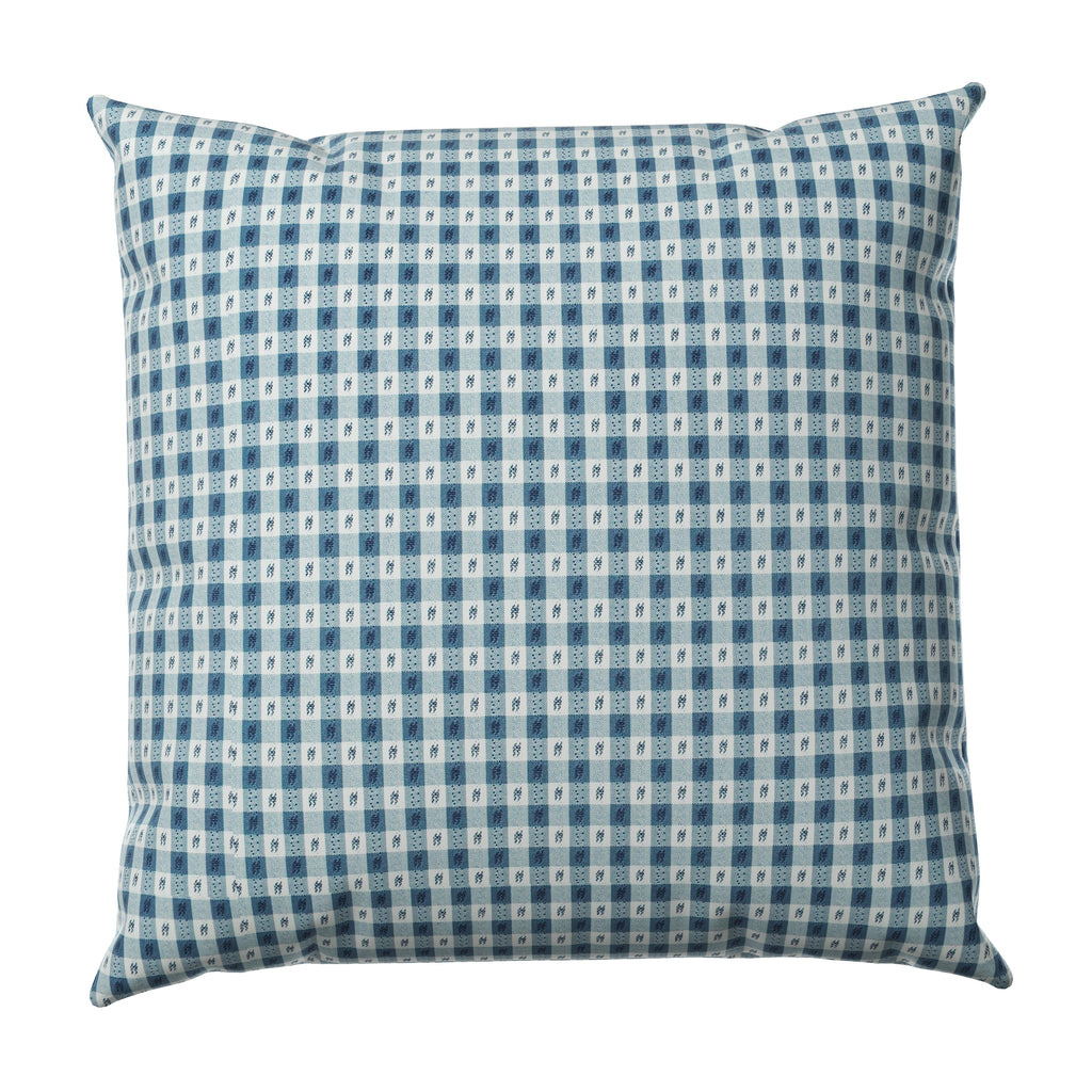 Euro Sham in Luxe Gingham - Chambray