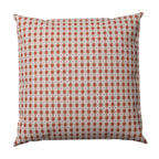 Throw Pillow in Luxe Gingham - Red