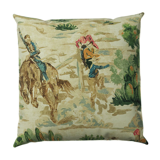 Throw Pillow in First Rodeo