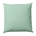 Throw Pillow in Woven Cotton - Aqua