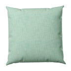 Throw Pillow in Woven Cotton - Aqua