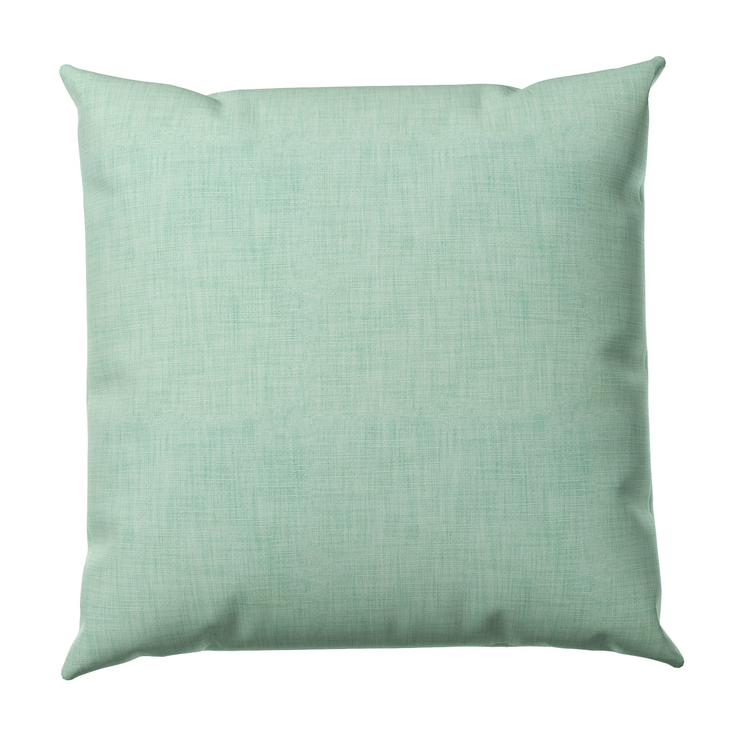 Throw Pillow in Woven Cotton - Aqua