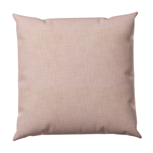 Throw Pillow in Woven Cotton - Pink