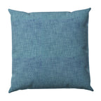 Throw Pillow in Woven Cotton - Deep Blue