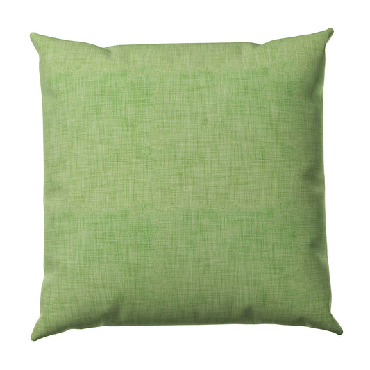Throw Pillow in Woven Cotton - Green