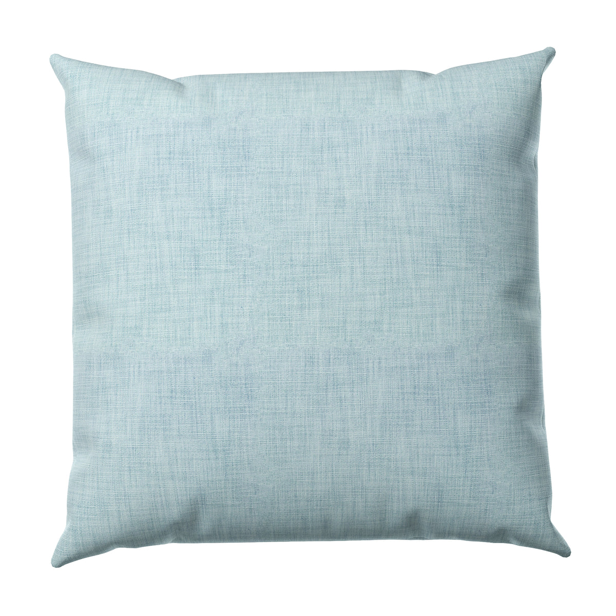 Throw Pillow in Woven Cotton - Sky Blue