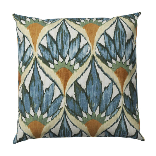 Throw Pillow in Petal Press - Aquamarine