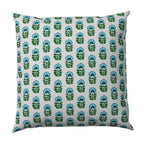 Throw Pillow in Mini Florals - Mountain Teal