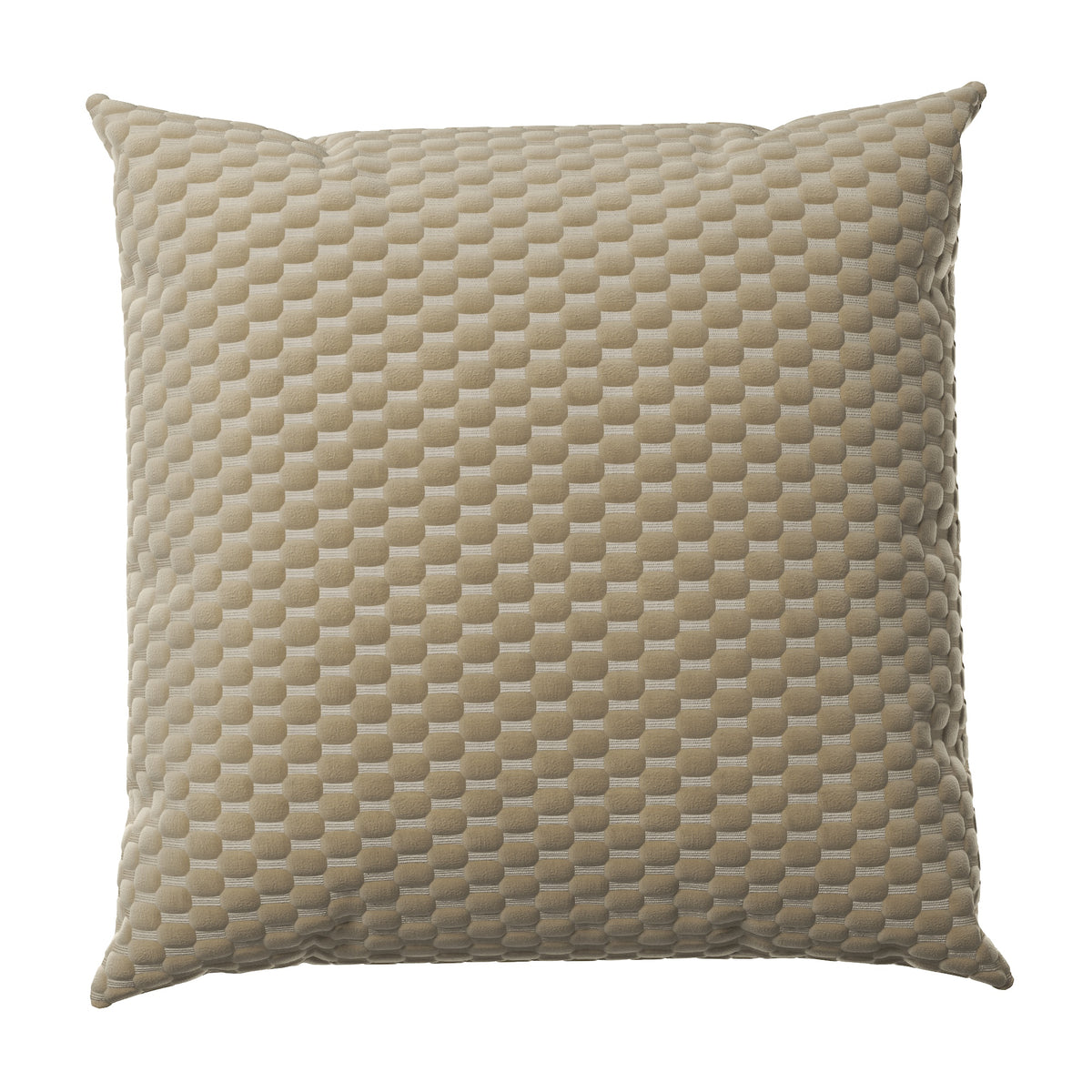 Throw Pillow in Check Mate - Cream