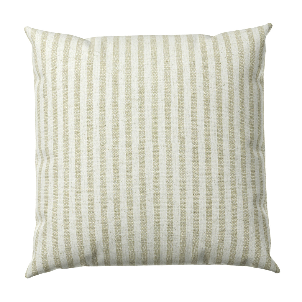 Throw Pillow in Candy Shop Stripes - Dune