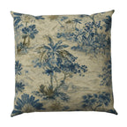 Euro Sham in Tropical Toile - Lagoon