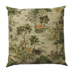 Euro Sham in Tropical Toile - Moonstone