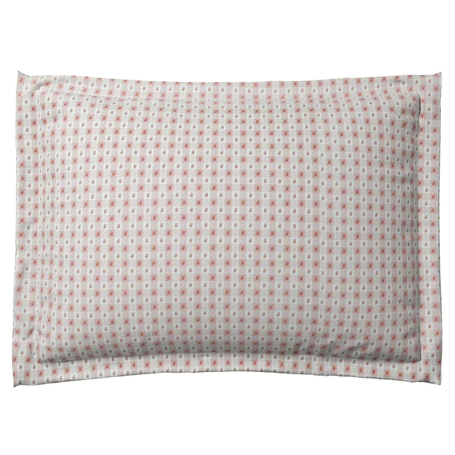 Pillow Sham in Luxe Gingham - Blush
