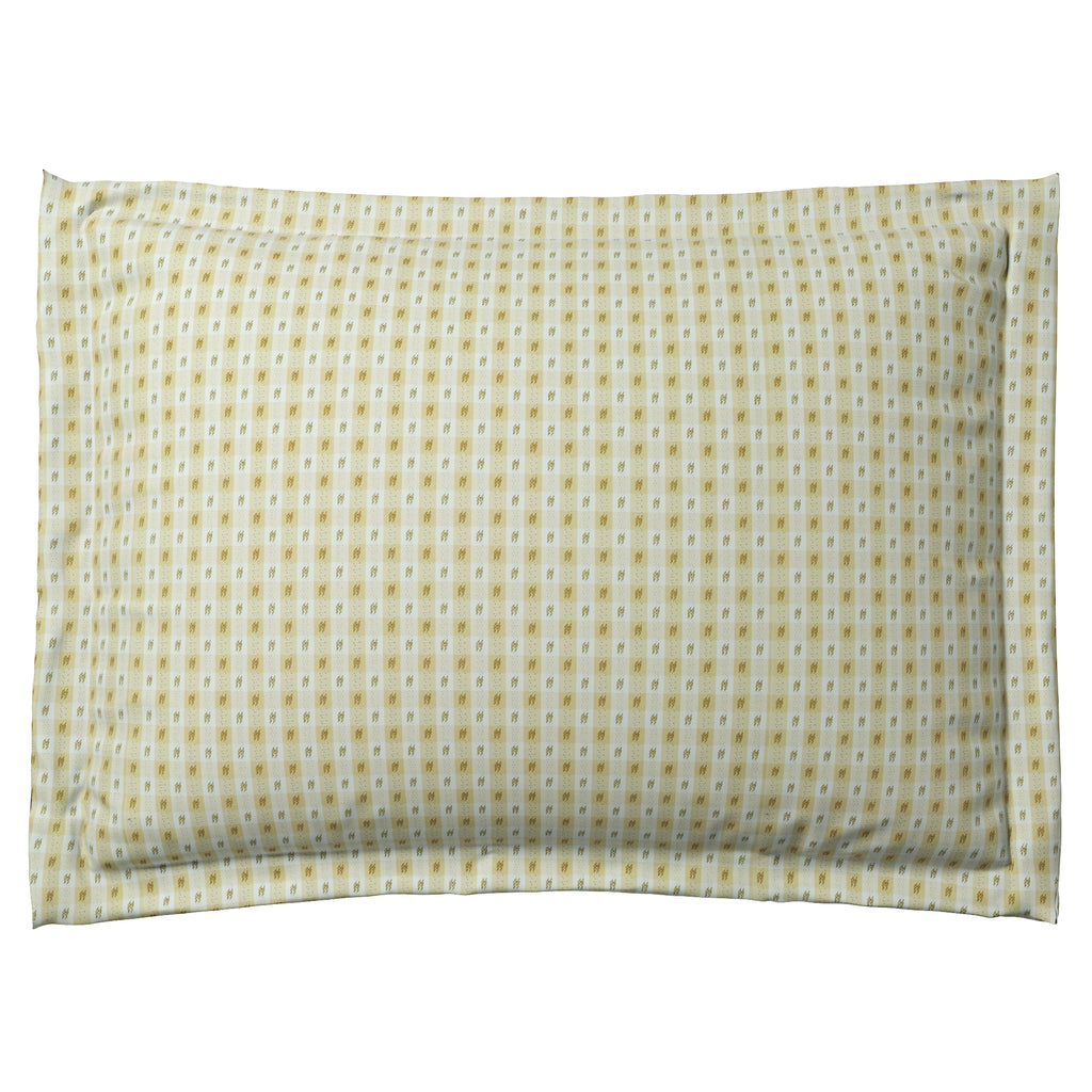 Pillow Sham in Luxe Gingham - Butter