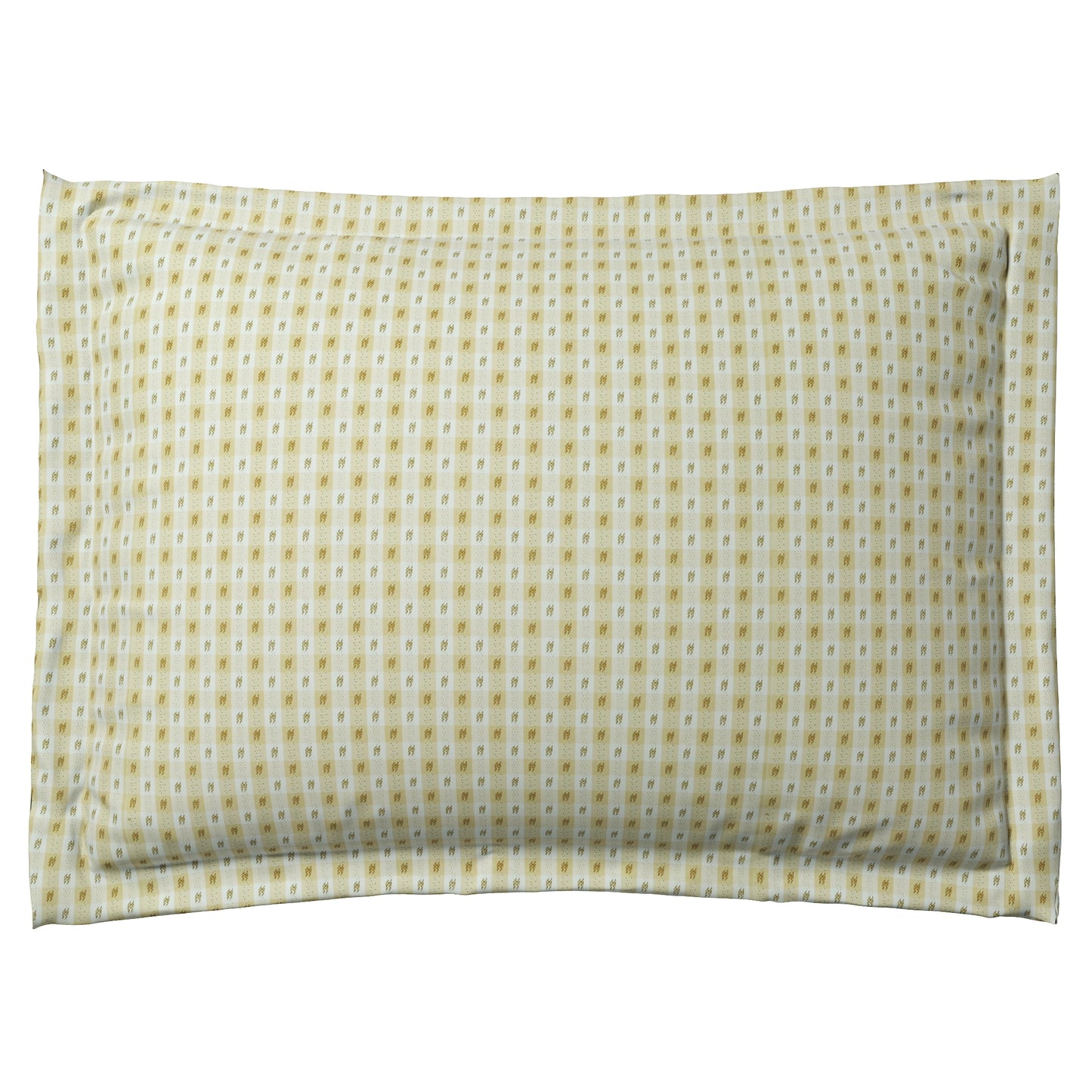 Pillow Sham in Luxe Gingham - Butter