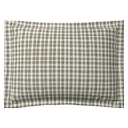 Pillow Sham in Luxe Gingham - Chocolate