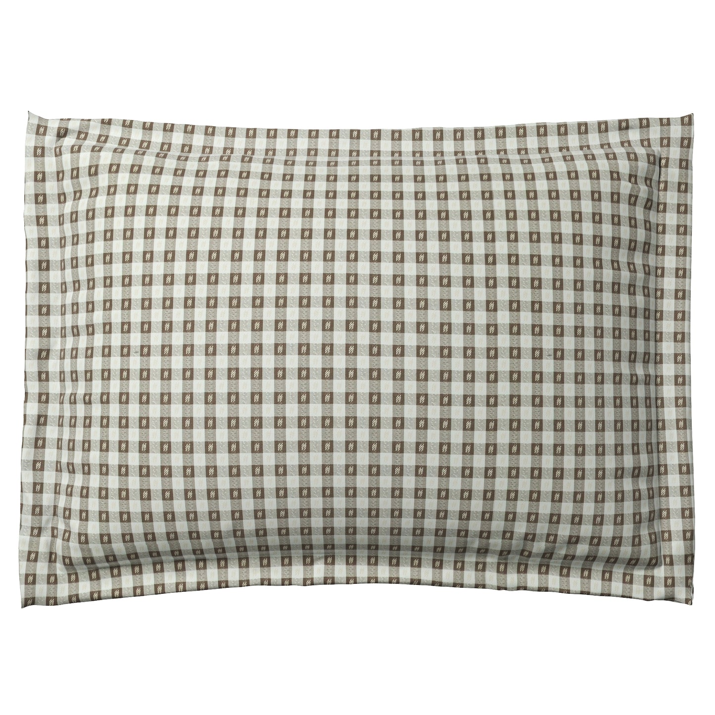 Pillow Sham in Luxe Gingham - Chocolate