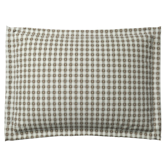 Pillow Sham in Luxe Gingham - Chocolate