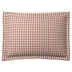 Pillow Sham in Luxe Gingham - Red