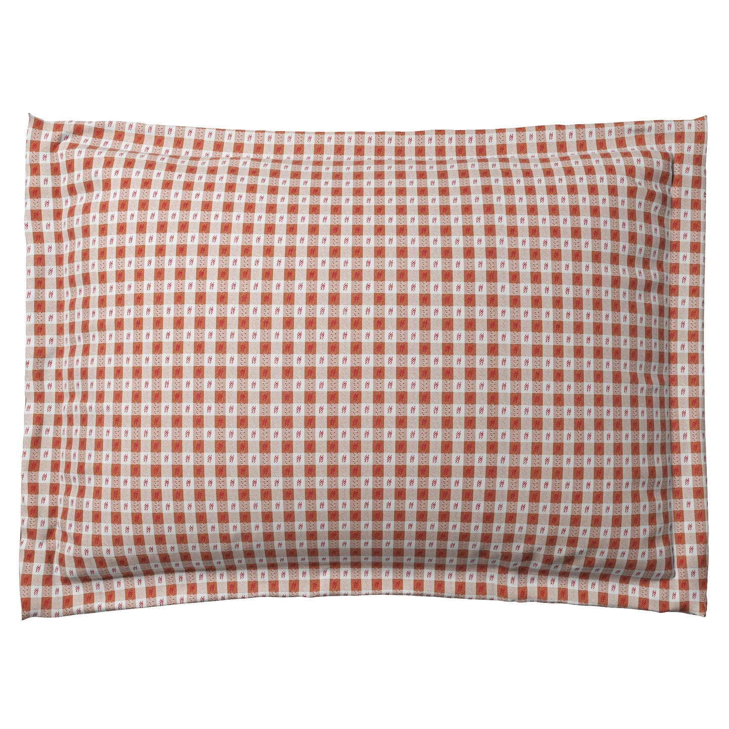 Pillow Sham in Luxe Gingham - Red