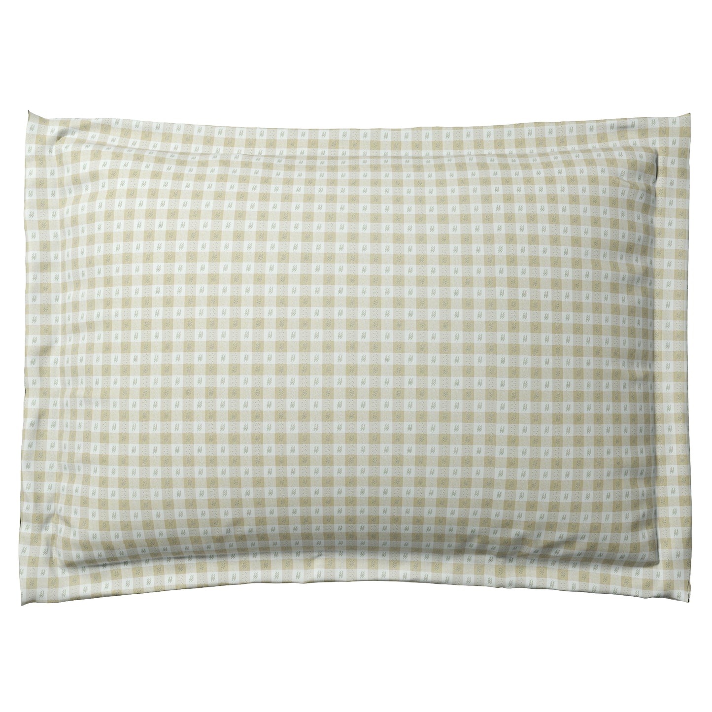 Pillow Sham in Luxe Gingham - Wheat
