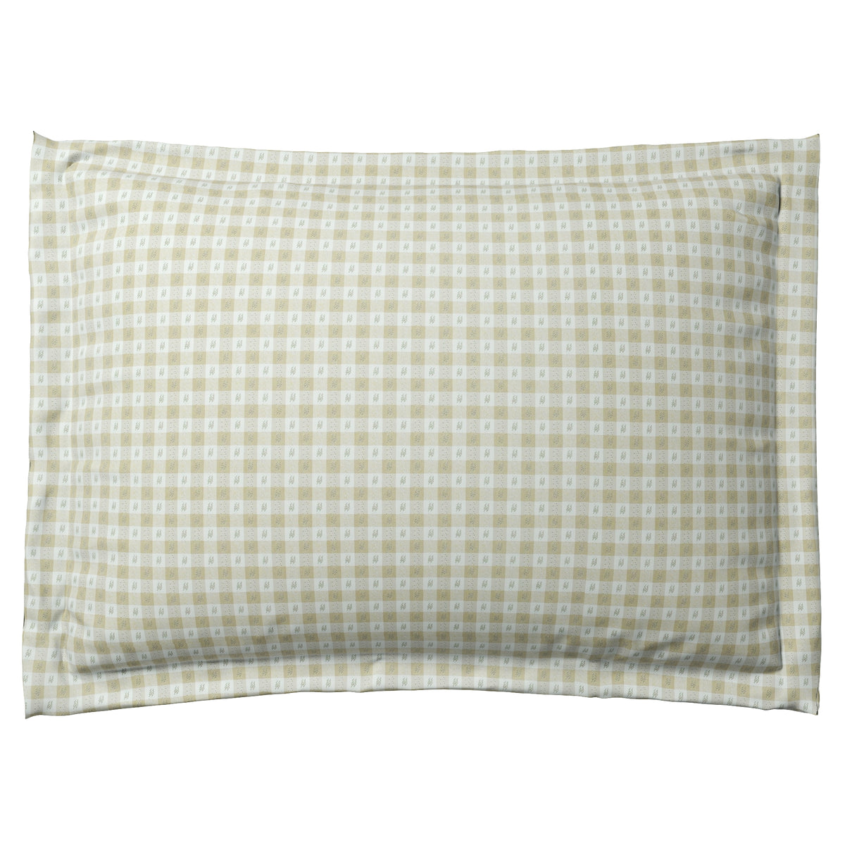 Pillow Sham in Luxe Gingham - Wheat