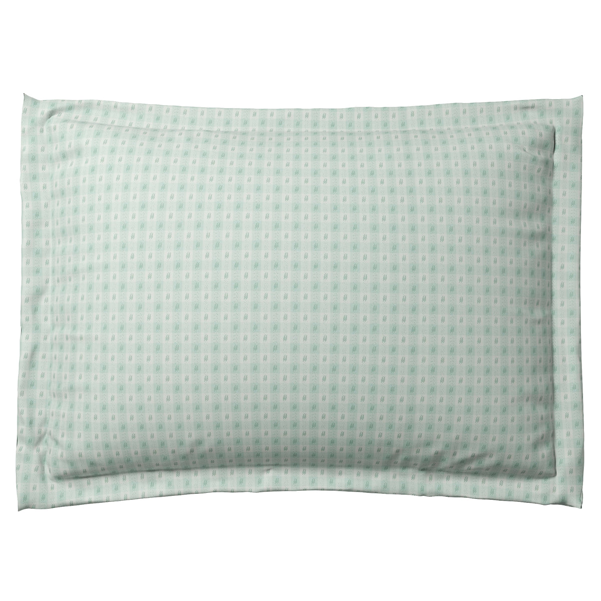 Pillow Sham in Luxe Gingham - Spa