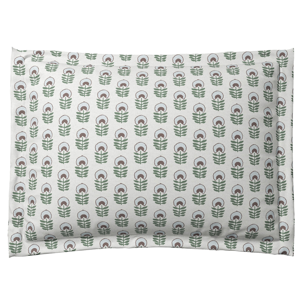 Pillow Sham in Mini Florals - Sky Garden