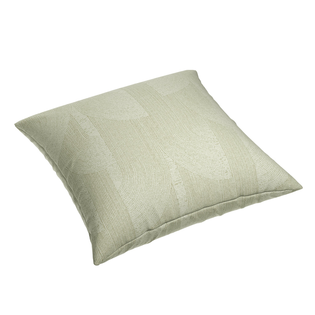 Simple Floor Pillow in Make Waves - Parchment