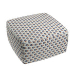 Square Pouf in Mini Florals - Pottery