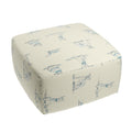 Square Pouf in Duffy - Bone